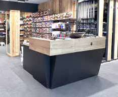 Podium de réglage en magasin