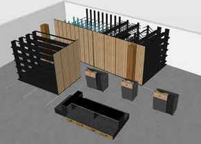 Vue 3D stand de présentation